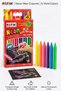 Neon Triangle Crayon 6 Pieces 1 Pack Fatih 6 Colors Triangle Crayon Does Not Stain Hands Washable and Wipeable