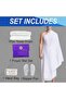 Ihram Set for Adults| Hajj and Umrah Pilgrimage Light weight and Ultra-soft sheets, 4 Pcs - 2