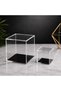5mm Transparent Plexi Acrylic Box (Black Base) 10X10 cm