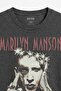 Marilyn Manson Industrial Metal Gothic Music Rock Unisex Regular Anthracite Melange T-Shirt - 2