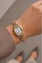 Eleganza Women's Gold & Silver Steel Band Vintage Roman Numeral Oval Case Quartz Wristwatch – Old Money Style, Premium Minimal Design - 4