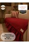 100% Cotton Linen Ruffled Sofa Cover Velora Series, Bed Runner, Decorative, Modern Design, Non-Slip, Dust-Repellent, Anti-Pilling, 90X200 cm - 5