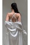 6 Piece Guipure Lace Satin Nightgown Dressing Gown Pajama Set Shorts Set 6-Piece Dowry Set Underwear Set Bride - 7