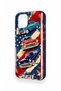 iPhone 13 Compatible American Chevrolet Patterned Silicone Case - 2