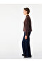 Long Sleeve Ornate Buttoned High Neck T-Shirt with Frog Closure Detail - 3