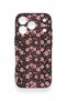 iPhone 17 Pro Compatible Mini Pink Floral Pattern Silicone Case - 2