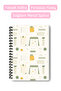 Stylish Design with Motifs A5 50 Sheets 100 Pages Spiral-Bound Checkered Notebook - 4