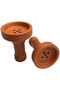 - (1Pc) Premium Ceramic Hookah Clay Charcoal Head Bowl - Traditionally Optimal Heat Properties | Bowl Accessories - راس