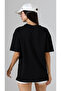 Black Plain Unisex Basic Oversize T-Shirt - 3