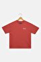 Kids Boy Crew Neck Short Sleeve Brand Logo T-Shirt, Rust Brown - 2