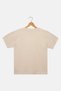 Kids Girl Brand Logo Short Sleeve Outdoor T-Shirt, Dark Beige - 3