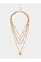 Coin Drop Multi Layer Necklace