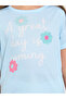 Girls Graphic Print T-Shirt and Pants Pyjama Set - 3
