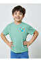 Boys Green Sports Graphic Oversized Fit T-Shirt - 3