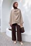 Shoulder Shawl Detailed Tunic Y0156 - Vi̇zon - 3