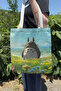 Miyazaki V3 Summer and Winter Double-Sided Canvas Print Tote Bag Anime Bag