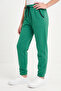 3-Piece Girls' Pocket Piping Detailed Elastic Cuffed Plain Unprinted Sweatpants - 3