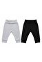 2-Piece Baby Pants Set with Lycra Ribbed Elastic Waist and Cuffed Legs - 2