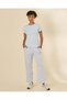 Women Sky Blue Short Sleeve Crew Neck T-Shirt - 2