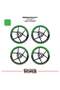 Bajaj Ns200 Wheel Rim Strip – Half Rim Cover & Ns200 Lettering Sticker Set - 2