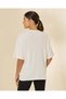 Women Cream Printed Hello Kitty Oversized T-Shirt - 3