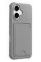 Aconcept iPhone 17 Kelvin Silicone with Business Card Holder (173622) - Gray - 3