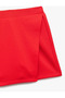 Elastic Waist Double Breasted Short Skirt - 3
