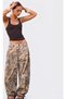 Premium Original Branded Camouflage Patterned Wide Leg High Waist Women's Jeans Trousers