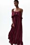 Frill-trimmed A-line dress - 4