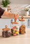 4469 Handmade Vacuum Lid 3-Piece Glass Jar Set Vacuum Lid Storage Organizing Container Set - 2