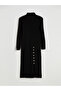 Esvab • Modern & Distinctive Half Fisherman Roba Collar Knitwear Dress - 6