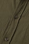 Khaki Modal Fabric Lycra Comfortable Fit Wrinkle-Free Iron-Free Men's Shirt 2602629 - 4