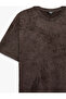 Washable Crew Neck Short Sleeve Oversize T-Shirt - 7