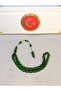 Patinated Fire Amber Praying Beads Green - 3
