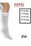 1 Pair of Girls' Knee-Length Lace Bow Cotton Quality White Socks - 2