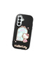 Samsung Galaxy A26 Compatible Case Camera Protector Black Silicone Couple Phone Case Kitty Pattern - 3