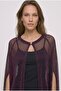 Silvery Thin Elegant Premium Knitwear Cape - 3