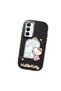 Samsung Galaxy A25 Compatible Case Camera Protector Black Silicone Couple Phone Case with Kitty Pattern - 3