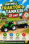 Friction Toy Tractor and Water Tanker Set Farm Vehicle 21 cm (Ages 3+)