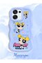 Oppo A6 Pro Compatible Case Camera Protector Blue Silicone Couple Phone Case Cartoon Pattern - 2