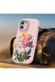 Samsung Galaxy S25 Compatible Case Camera Protector Pink Silicone Couple Phone Case with Floral Pattern - 6