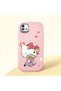 Realme C11 2021 Compatible Case Camera Protector Pink Silicone Couple Phone Case with Kitty Pattern