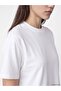 Lcw Modest White Crew Neck Lace Blouse - 3