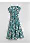 Original V-Neck Floral Dress - 5
