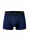 Men's Lycra Cotton Breathable Combed Cotton Boxer 3-Pack Black Gray Navy Blue - 4