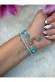Colorful 3-Piece Bracelet Set Daisy Beads and Stone Waterway Combination Bracelet - 2