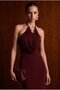 Blake Halter Neck Dress Burgundy - 4