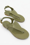 Isabel Women's Patent Leather Flip-Flop Sandals with Ankle Buckle and Comfortable Sole