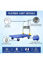 Heavy Duty Platform Trolley with 360 Degree Swivel Wheels-300 KG Capacity - 2