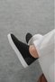 Zrk-X106 Premium Comfortable Slip-On Laceless Breathable Knitwear Men's Shoes Black White - 5